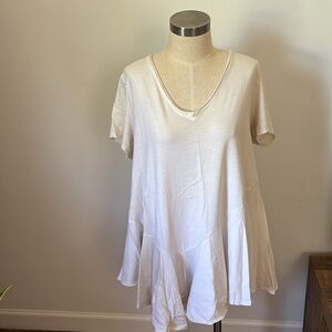 [Anthropologie] Eri + Ali cotton Asymmetric T]